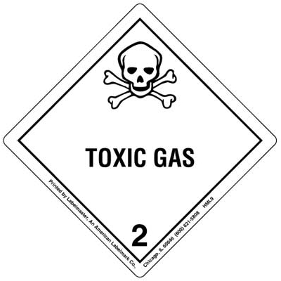 Toxic Gas - Hazmat Shipping Form Flag