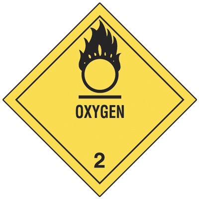 Oxygen - Hazmat Shipping Form Flag