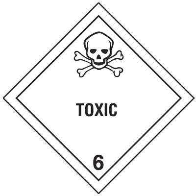 Toxic - Hazmat Shipping Form Flag