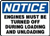 Engines Must be Turned Off During Loading and Unloading, Sign