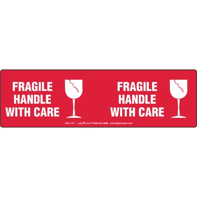 Fragile Handle with Care Pallet Label
