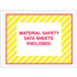 4-1/2" x 6" Yellow Striped Material Safety Data Sheets Enclosed Envelopes 1000ct