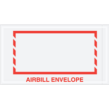 5 1/2" x 10" Red Border Airbill Envelope Document Envelopes