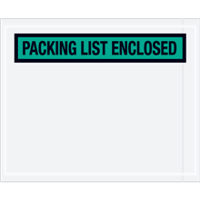 4-1/2" x 5-1/2" Green Packing List Enclosed Envelopes 1000ct