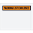 5 1/2" x 10" Orange Packing List Enclosed Envelopes