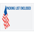 4 1/2" x 5 1/2" U.S.A. Flag Packing List Enclosed Envelopes