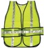 Hi-Viz Lime, Chevron Design Vest, White Reflective Tape