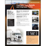 Improper Turn Signals & Turns - Poster
