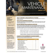 Vehicle Maintenance, CSA Poster