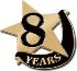 8 Year Safe Driving Pin