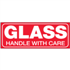 1 1/2" x 4" - Glass - Handle With Care Labels