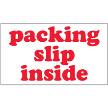 3" x 5" Packing Slip Inside Labels