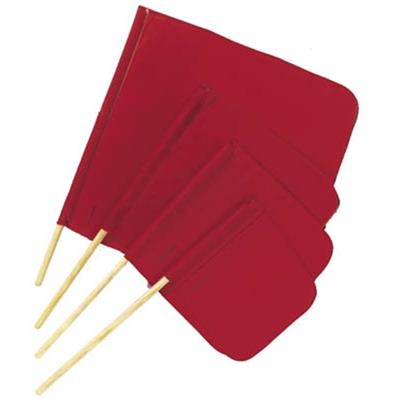 Warning Flags with 3/4" x 30" Flag Staff, 16" x 16"