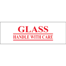 2" x 55 yds Glass - Handle With Care - Tape