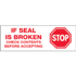 2" x 110 yds - Stop If Seal Is Broken - PrePrinted Carton Sealing Tape