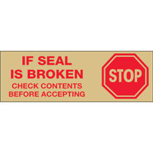3" x 110 yds - Stop If Seal Is Broken - Tape