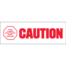 2" x 110 yds - Caution - If Seal Is Broken - Tape