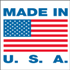1" x 1" Made in U.S.A. Labels