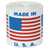 2" x 2" Made in U.S.A. Labels 500ct Roll