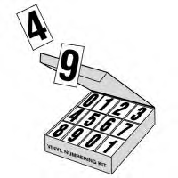 3" Removable Vinyl Numbering Kits