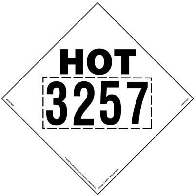 Hot 3257 Marking - Removable Vinyl