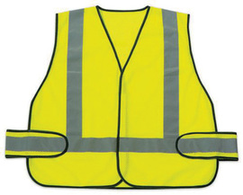 Yellow Sperian Vest With Green Reflective Stripe