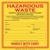 New Jersey Waste Label - Vinyl