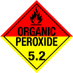 Organic Peroxide Tagboard Worded Placard