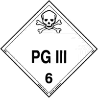 PGIII Magnetic Hazmat Placard