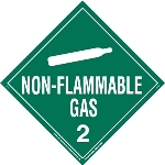 Non Flammable Gas Vinyl Worded Placard