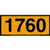 1760 Stock 4-Digit Orange Panel
