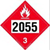UN 2055 Flammable Liquid Placard, Tagboard