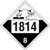 UN 1814 Corrosive Placard, Tagboard