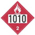 UN 1010 Hazmat Placard, Vinyl