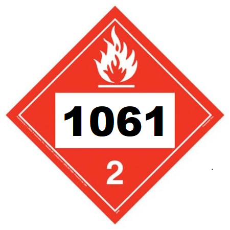 UN 1061 Hazmat Placard, Tagboard