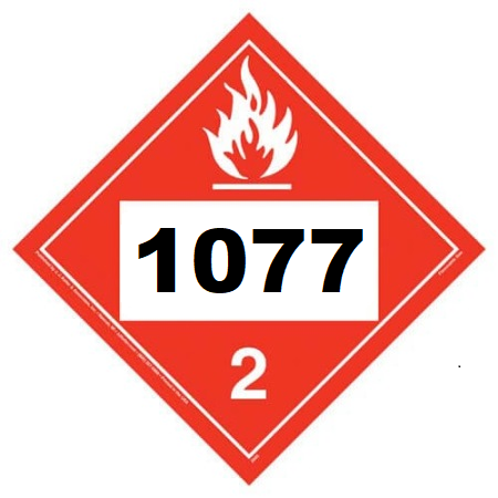 UN 1077 Hazmat Placard, Vinyl