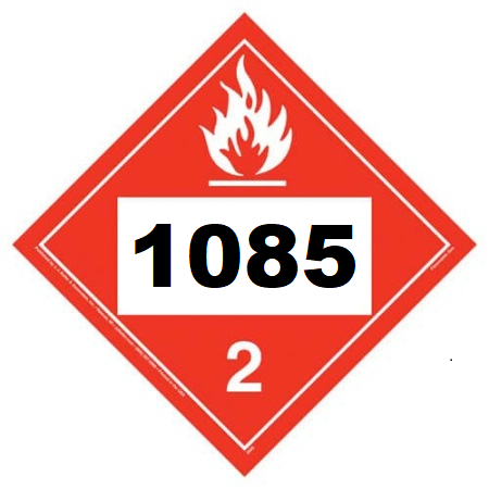 UN 1085 Hazmat Placard, Tagboard