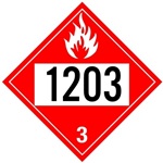 Flammable Liquid Placard UN 1203 Vinyl