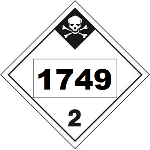 UN 1749 Hazmat Placard, Class 2.3, Vinyl