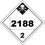 UN 2188 Hazmat Placard, Class 2.3, Vinyl