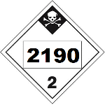 UN 2190 Hazmat Placard, Class 2.3, Vinyl