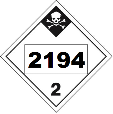 UN 2194 Hazmat Placard, Class 2.3, Vinyl