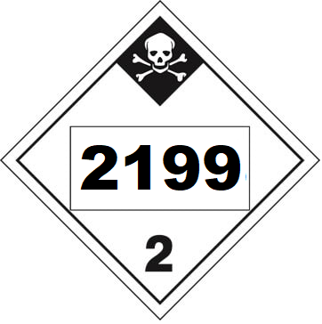 UN 2199 hazmat Placard, Vinyl