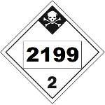 UN 2199 Hazmat Placard, Tagboard