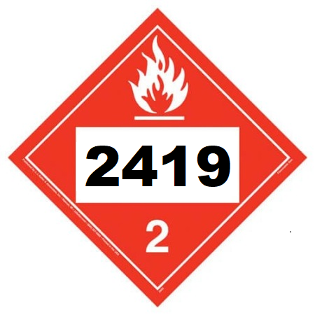 UN 2419, Flammable Gas Placard