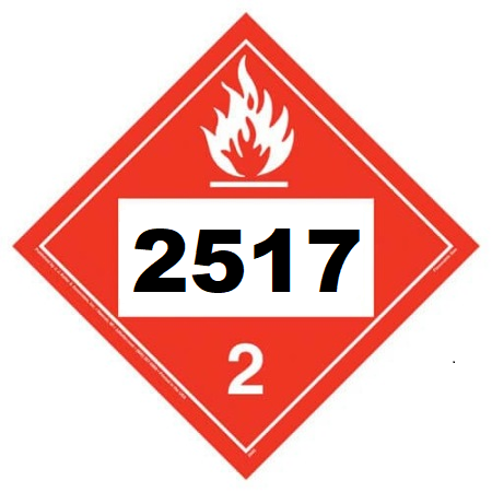 UN 2517 Hazmat Placard, Tagboard