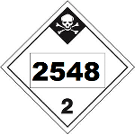 UN 2548 Hazmat Placard, Class 2.3, Vinyl