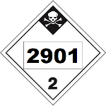 UN 2901 Hazmat Placard, Class 2.3, Vinyl