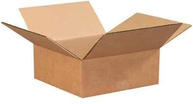 8" x 8" x 3" Corrugated Boxes, 25ct