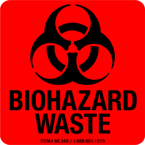 Biohazard Waste Label